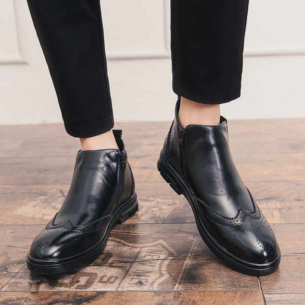 45.46.47 size black martin boots mens korean style trendy high mens shoes spring boots mens british style chelsea boots autumn and
45.46.47 size black martin boots mens korean style trendy high mens shoes spring boots mens british style chelsea boots autumn and