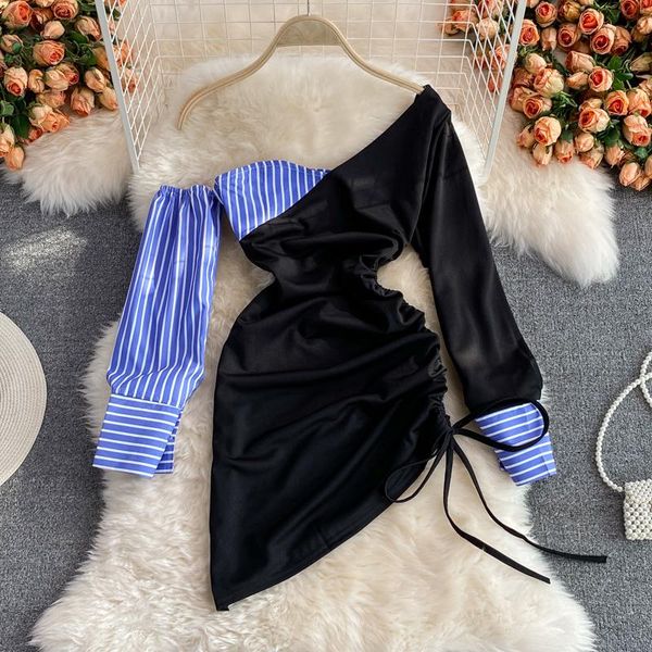 casual dresses autumn mini dress party club womens slim wrap shirring pleated bodycon off shoulder lady, Black;gray
casual dresses autumn mini dress party club womens slim wrap shirring pleated bodycon off shoulder lady, Black;gray