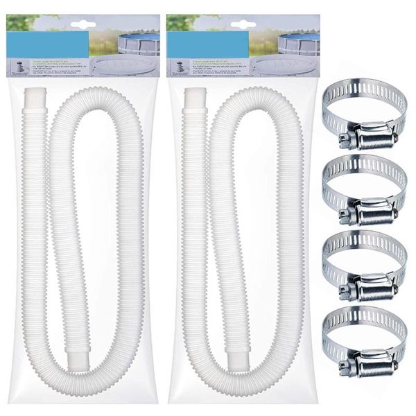 pool & accessories 150cm swimming replacement hose with 4 metal clamps pump durable soft filter
pool & accessories 150cm swimming replacement hose with 4 metal clamps pump durable soft filter