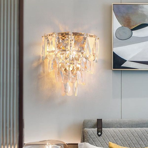 modern bedroom bedside crystal led wall lamp light luxury aisle living room tv background decor sconce lighting
modern bedroom bedside crystal led wall lamp light luxury aisle living room tv background decor sconce lighting