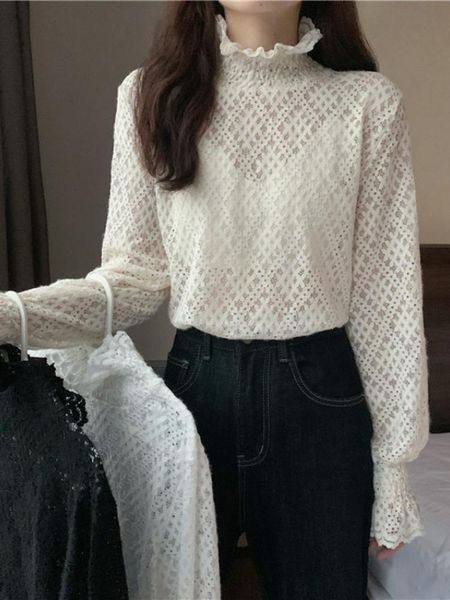 women's blouses & shirts autumn winter women long-sleeved white shirt lace hook flower hollow casual blouse rgcd
women's blouses & shirts autumn winter women long-sleeved white shirt lace hook flower hollow casual blouse rgcd