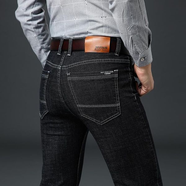 men's jeans 2021 spring autumn plus size 42 44 46 classic straight business casual denim pants fashion black trousers male brand, Blue
men's jeans 2021 spring autumn plus size 42 44 46 classic straight business casual denim pants fashion black trousers male brand, Blue