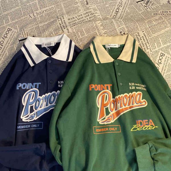 women's hoodies & sweatshirts outono vintage gola polo hoodies feminino coreano oversized carta impressão moletom manga longa harajuku, Black
women's hoodies & sweatshirts outono vintage gola polo hoodies feminino coreano oversized carta impressão moletom manga longa harajuku, Black