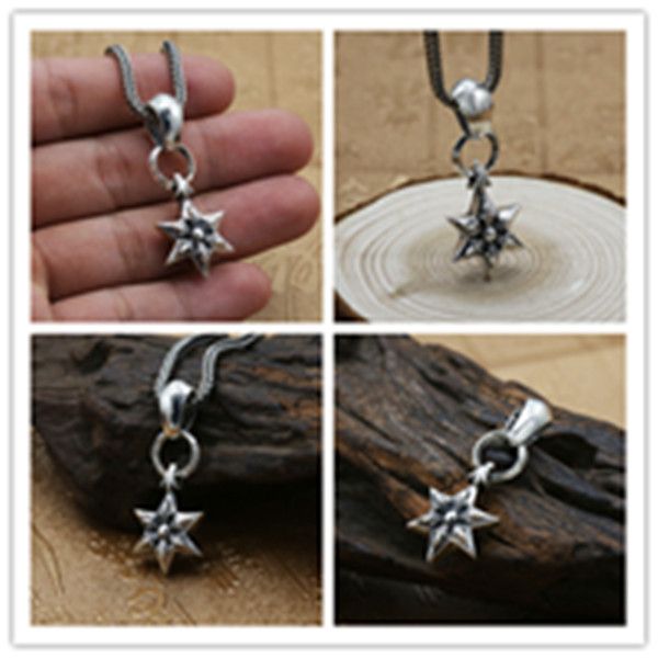 925 sterling silver six-pointed star necklace pendants without chain american european punk style antique vintage luxury jewelry accessories
925 sterling silver six-pointed star necklace pendants without chain american european punk style antique vintage luxury jewelry accessories
