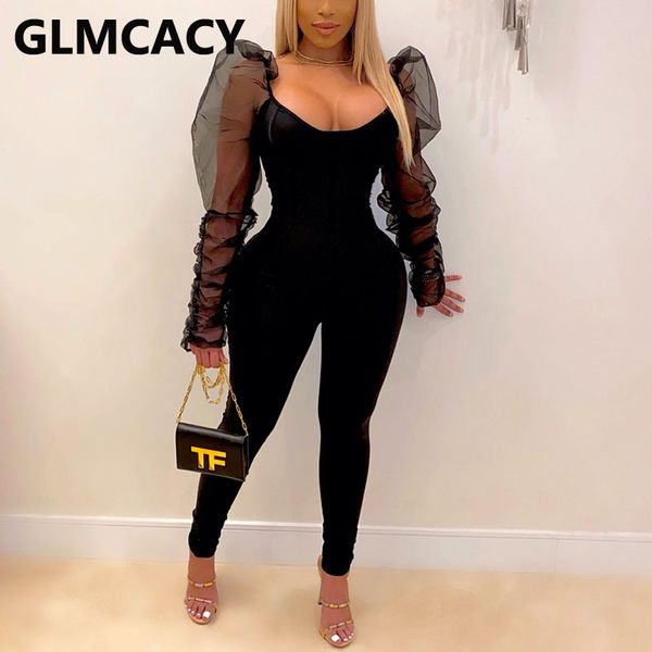 women mesh puff sleeve solid jumpsuits skinny chhic party club jumpsuit, Black;white
women mesh puff sleeve solid jumpsuits skinny chhic party club jumpsuit, Black;white