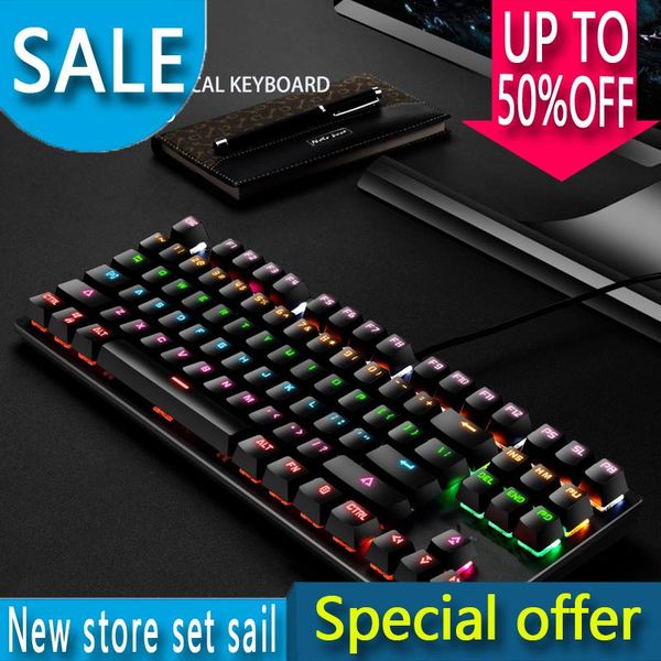 gaming mechanical keyboard 87 keys mix backlit led for tablet deskusb wired pc computer gamer office keyboards
gaming mechanical keyboard 87 keys mix backlit led for tablet deskusb wired pc computer gamer office keyboards