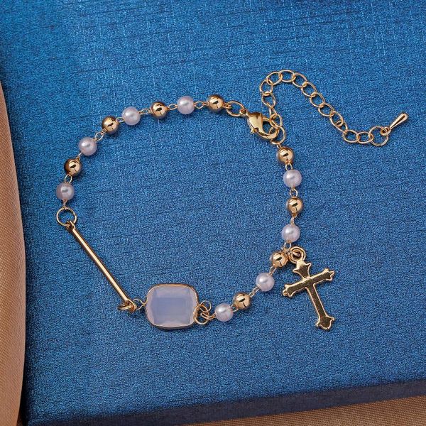 charm bracelets vintage square cubic zirconia pearl bracelet for women korean female cross pendant bangles fashion jewelry accessories, Golden;silver
charm bracelets vintage square cubic zirconia pearl bracelet for women korean female cross pendant bangles fashion jewelry accessories, Golden;silver