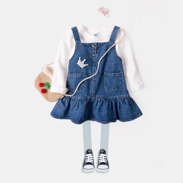 skirts 2021 girls kids spring summer girl strap denim casual fashion mini dresses for clothing 1-5y, Blue
skirts 2021 girls kids spring summer girl strap denim casual fashion mini dresses for clothing 1-5y, Blue
