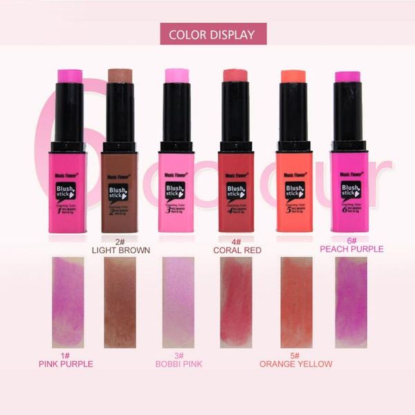 blush 6 colors face stick bronzer rouge makeup mineral long-lasting blusher set tools
blush 6 colors face stick bronzer rouge makeup mineral long-lasting blusher set tools