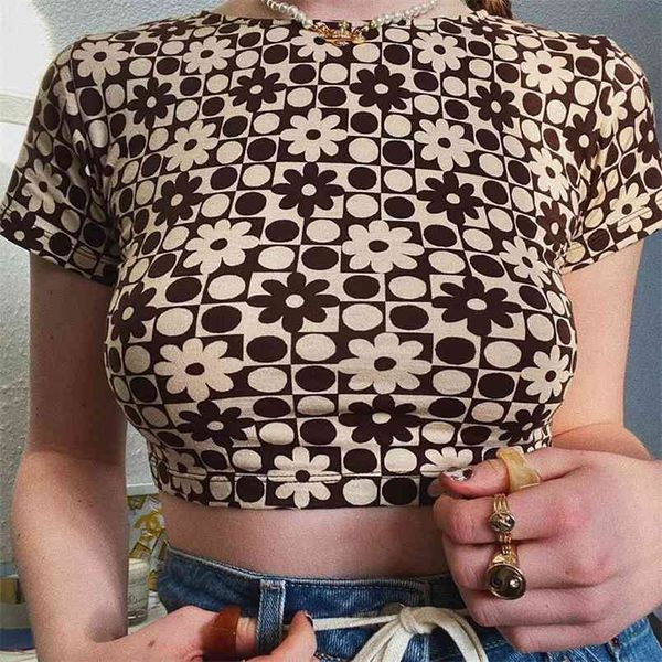 brown kawaii floral polka dot t-shirts with short sleeve female summer vintage plaid y2k crop o-neck skinny tee shirt 210510, White
brown kawaii floral polka dot t-shirts with short sleeve female summer vintage plaid y2k crop o-neck skinny tee shirt 210510, White