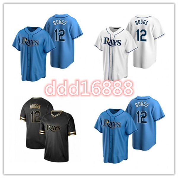 2021 ray men women youth 12 wade boggs custom baseball jersey blank replica alternate blue white gray, Blue;black
2021 ray men women youth 12 wade boggs custom baseball jersey blank replica alternate blue white gray, Blue;black