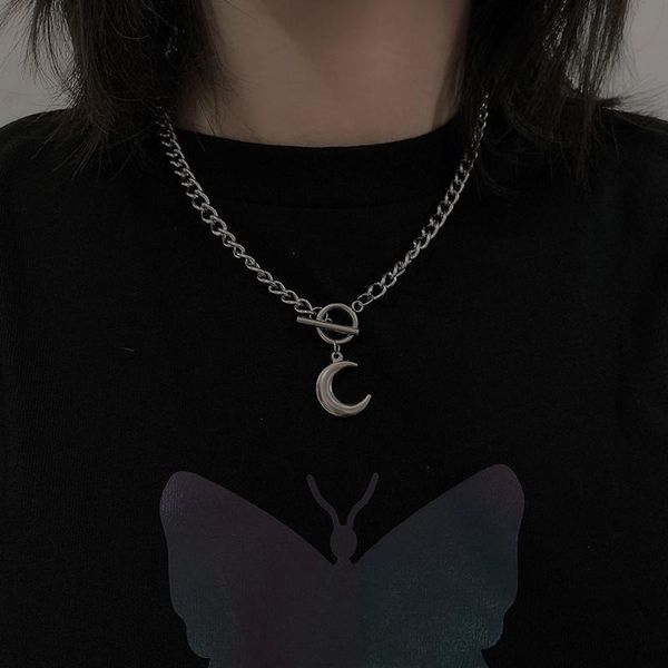 pendant necklaces punk moon necklace korean hip hop t buckle chains for women men fashion jewelry gift drop, Silver
pendant necklaces punk moon necklace korean hip hop t buckle chains for women men fashion jewelry gift drop, Silver