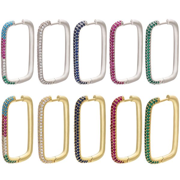 rectangle colors diamond charm earrings fashion personality 18k real gold plating earring temperament copper material micro-inlaid color zir, Golden
rectangle colors diamond charm earrings fashion personality 18k real gold plating earring temperament copper material micro-inlaid color zir, Golden