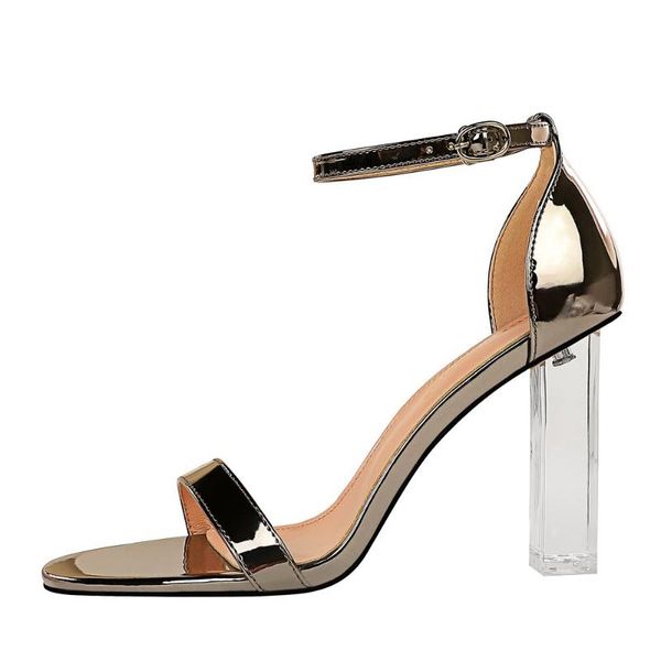 sandals european and american fashion summer nightclub large size transparent heel super high open toe one line, Black
sandals european and american fashion summer nightclub large size transparent heel super high open toe one line, Black