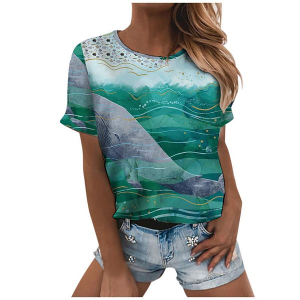 women's t-shirt cartoon graphic summer cotton printed short sleeved round neck t shirt casual loose oversize ladies fashion #t1g, White
women's t-shirt cartoon graphic summer cotton printed short sleeved round neck t shirt casual loose oversize ladies fashion #t1g, White