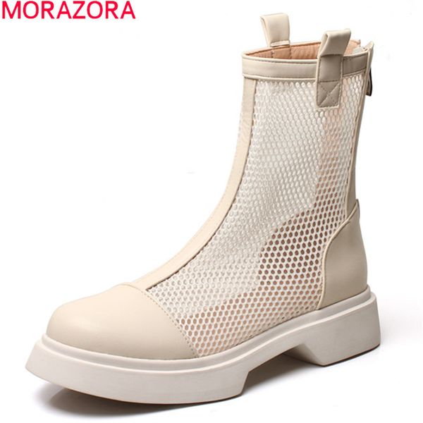morazora big size 33-43 women boots comfortable low heel round toe breathable summer ankle boots black beige white casual shoes 210506
morazora big size 33-43 women boots comfortable low heel round toe breathable summer ankle boots black beige white casual shoes 210506