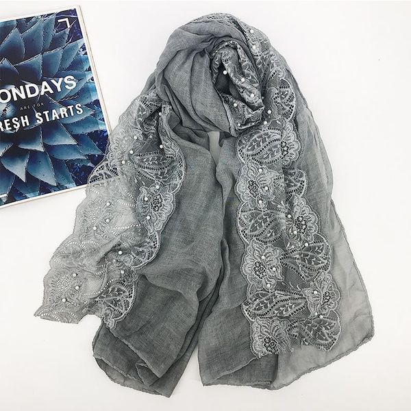 scarves lace scarf women cotton solid color nail pearl fashion go shopping four seasons decorate, Blue;gray
scarves lace scarf women cotton solid color nail pearl fashion go shopping four seasons decorate, Blue;gray