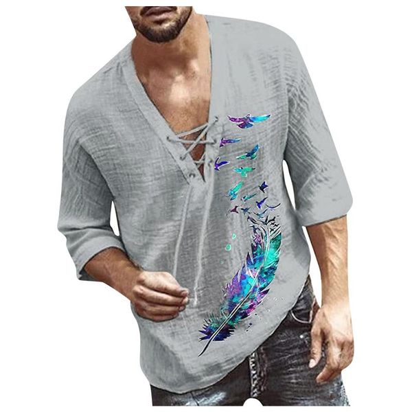 men's casual shirts printed short sleeved feather print v-neck frenulum blouse half sleeve shirt clothing, White;black
men's casual shirts printed short sleeved feather print v-neck frenulum blouse half sleeve shirt clothing, White;black