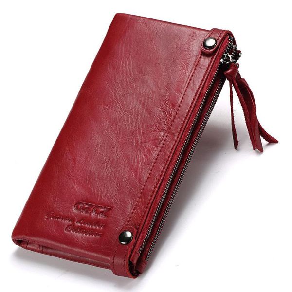 wallets women's wallet genuine leather female portomonee coin purse long clutch purses phone card holder carteras b25, Red;black
wallets women's wallet genuine leather female portomonee coin purse long clutch purses phone card holder carteras b25, Red;black