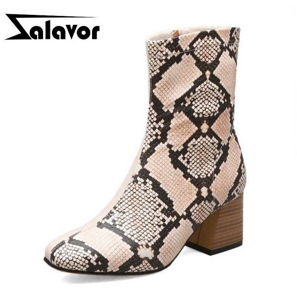 boots zalavor size 32-48 women ankle thick fur warm winter shoes high heel short boot patchwork snake office lady footwear, Black
boots zalavor size 32-48 women ankle thick fur warm winter shoes high heel short boot patchwork snake office lady footwear, Black