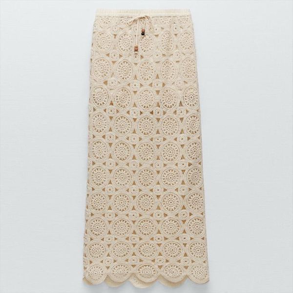 zaahonew hollow out solid color womens skirt elastic waist crocheted with drawstring women, Black
zaahonew hollow out solid color womens skirt elastic waist crocheted with drawstring women, Black