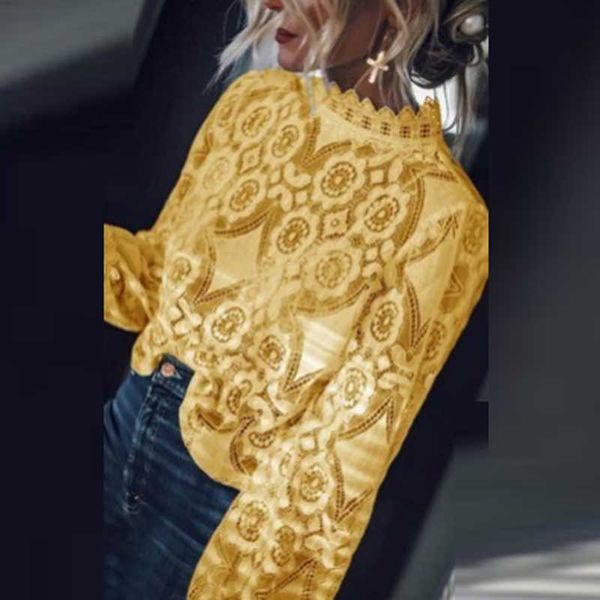 women's blouses & shirts perspective lace crochet embroidery blouse lady stand collar ol office shirt pullover spring autumn casual sol, White
women's blouses & shirts perspective lace crochet embroidery blouse lady stand collar ol office shirt pullover spring autumn casual sol, White
