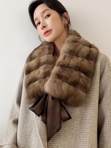 scarves design lady real russian sable fur women winter warm collar with ribbon full plet wraps, Blue;gray
scarves design lady real russian sable fur women winter warm collar with ribbon full plet wraps, Blue;gray