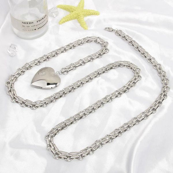 pendant necklaces origin summer hip hop metallic love heart necklace for women punk chunky chain simulated pearl cool jewelry, Silver
pendant necklaces origin summer hip hop metallic love heart necklace for women punk chunky chain simulated pearl cool jewelry, Silver