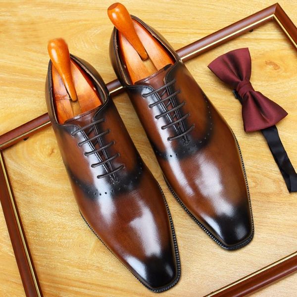 dress shoes arrival genuine leather men's handmade banquet wedding party oxfords square toe man formal welted brogues fwl263, Black
dress shoes arrival genuine leather men's handmade banquet wedding party oxfords square toe man formal welted brogues fwl263, Black