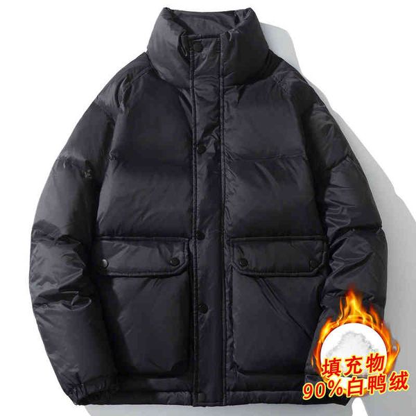 winter new fashion brand solid down jacket stand collar down jacket men's youth simple men's down jacket, Black
winter new fashion brand solid down jacket stand collar down jacket men's youth simple men's down jacket, Black