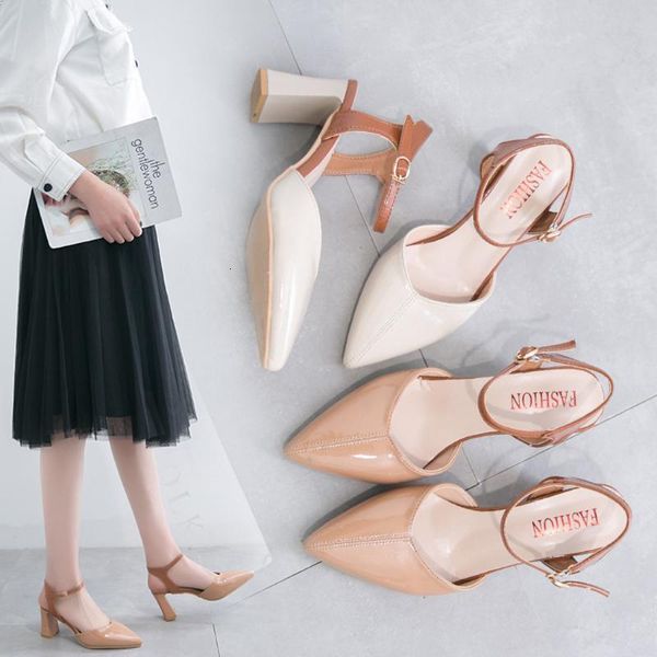 sandals women's fashion beige pointed shoes summer all-match high-heeled lady's belt buckle casual shoe sandalias mujer 1r49, Black
sandals women's fashion beige pointed shoes summer all-match high-heeled lady's belt buckle casual shoe sandalias mujer 1r49, Black