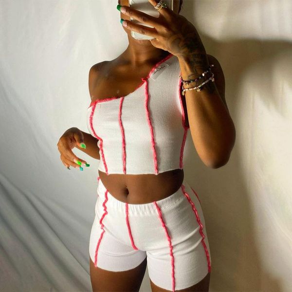 women's tracksuits simple pure color skew neck sleeveless bro and short casual lady fashion, Gray
women's tracksuits simple pure color skew neck sleeveless bro and short casual lady fashion, Gray