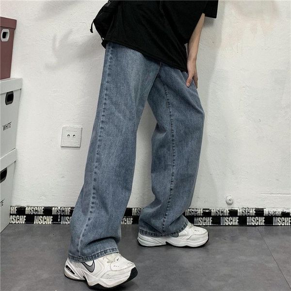 men's pants men jeans fashion loose straight man casual baggy denim trousers and women's cargo, Black
men's pants men jeans fashion loose straight man casual baggy denim trousers and women's cargo, Black
