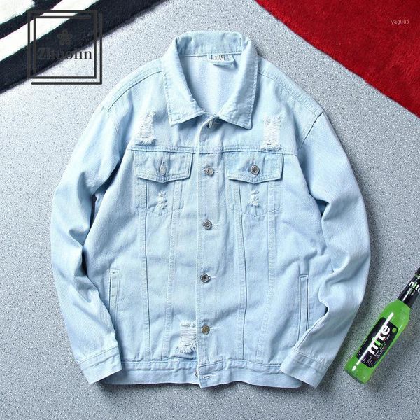 men's jackets zhuolin denim jacket european and american trendy pocket casual high street fashion motorcycle, Black;brown
men's jackets zhuolin denim jacket european and american trendy pocket casual high street fashion motorcycle, Black;brown