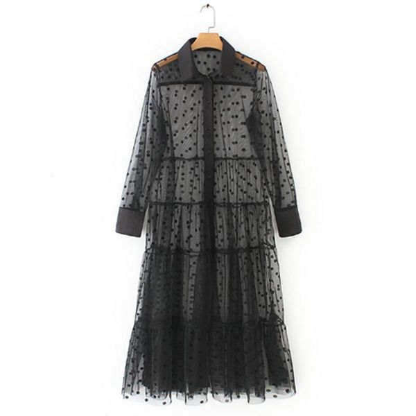 casual dresses simple ladies fashion polka dot patchwork transparent medium long shirt dress sleeve women chic mesh, Black;gray
casual dresses simple ladies fashion polka dot patchwork transparent medium long shirt dress sleeve women chic mesh, Black;gray