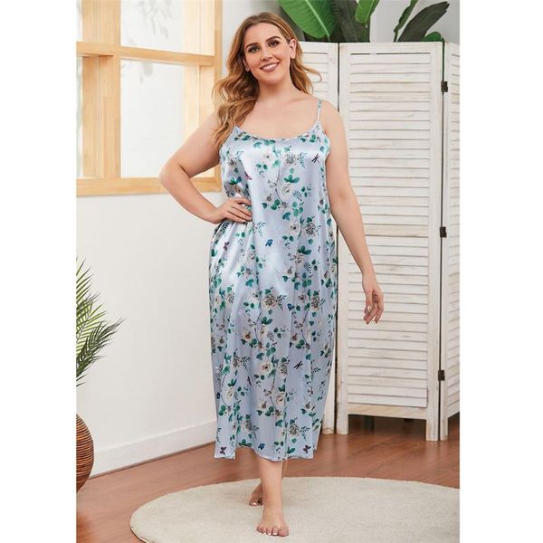 women's sleepwear plus size floral print women spaghetti strap casual night dress long maxi loose nightgown nightie loungewear, Black;red
women's sleepwear plus size floral print women spaghetti strap casual night dress long maxi loose nightgown nightie loungewear, Black;red