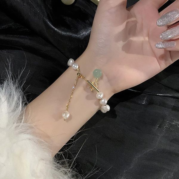 classic fashion natural stone pearl pendant bracelet for woman exquisite new lucky anniversary gift luxury jewelry, Black
classic fashion natural stone pearl pendant bracelet for woman exquisite new lucky anniversary gift luxury jewelry, Black