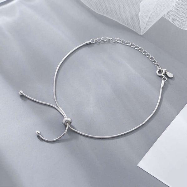 yongcheng s925 lady's bracelet women's sterling korean children's personalized silver anklet, Red;blue
yongcheng s925 lady's bracelet women's sterling korean children's personalized silver anklet, Red;blue
