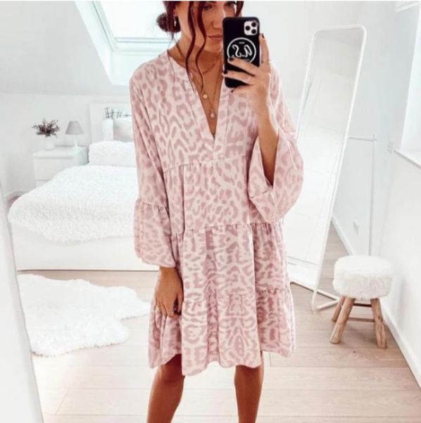 casual dresses sweet dress women summer fare sleeve loose pink leopard v neck plus size hem maxi bodycon beach vestidos, Black;gray
casual dresses sweet dress women summer fare sleeve loose pink leopard v neck plus size hem maxi bodycon beach vestidos, Black;gray