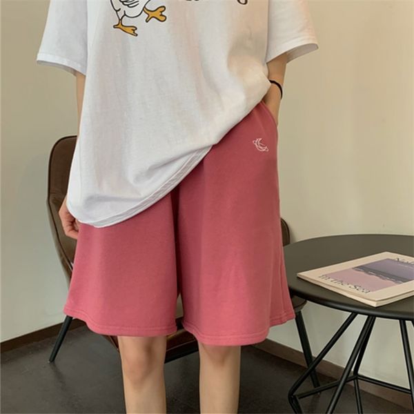 women casual loose knee length pant summer high elastic waist pleated sport wild simple fashion pants 210531, White;black
women casual loose knee length pant summer high elastic waist pleated sport wild simple fashion pants 210531, White;black