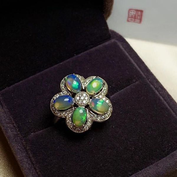 natural opal gemstone fashion flower rings for women real 925 sterling silver charm fine wedding jewelry cluster, Golden;silver
natural opal gemstone fashion flower rings for women real 925 sterling silver charm fine wedding jewelry cluster, Golden;silver