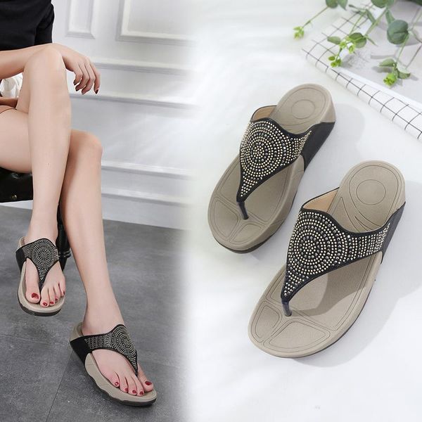 on a wedge flat shoes female med glitter slides slippers soft platform rubber flip flops fashion jelly comfort hawaiian luxury, Black
on a wedge flat shoes female med glitter slides slippers soft platform rubber flip flops fashion jelly comfort hawaiian luxury, Black