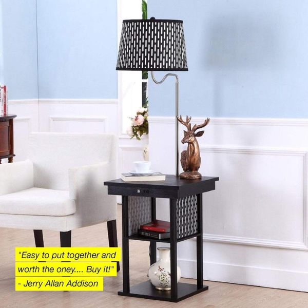 floor lamps mid century modern nightstand shelves & usb port combination bedside table with led lamp for living room bedroom reading
floor lamps mid century modern nightstand shelves & usb port combination bedside table with led lamp for living room bedroom reading