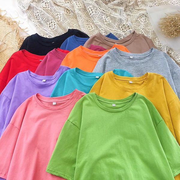 women's t-shirt 2021 clothes woman 95% summer women baisc casual loose short sleeve cotton t shirt female basic plus size vintage, White
women's t-shirt 2021 clothes woman 95% summer women baisc casual loose short sleeve cotton t shirt female basic plus size vintage, White