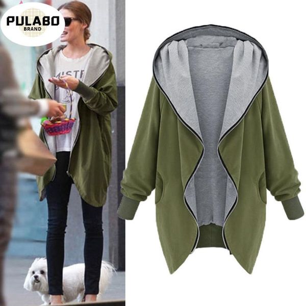 women's hoodies & sweatshirts pulabo 2 color woman hooded feminino knitted women winter coat oversized outerwear sueter mujer army gree, Black
women's hoodies & sweatshirts pulabo 2 color woman hooded feminino knitted women winter coat oversized outerwear sueter mujer army gree, Black