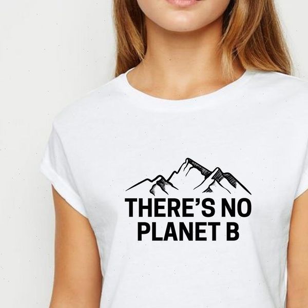 women plus size mountain theres no planet b vestidos spring summer shirt recreational tee round neck t shirts, White
women plus size mountain theres no planet b vestidos spring summer shirt recreational tee round neck t shirts, White