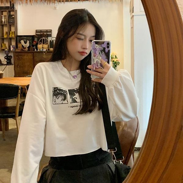 women's hoodies & sweatshirts real s autumn short sweater round neck long sleeve wide, Black
women's hoodies & sweatshirts real s autumn short sweater round neck long sleeve wide, Black