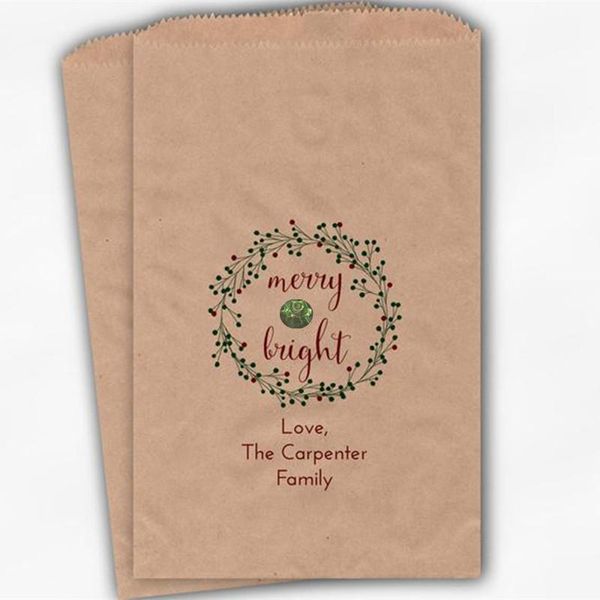 gift wrap custom happy and bright festival bag - red green garland christmas auspicious pet kraft paper
gift wrap custom happy and bright festival bag - red green garland christmas auspicious pet kraft paper