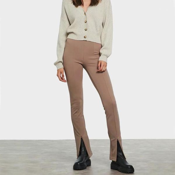 women's pants & capris women jersey slim split front trousers with zip detail, Black;white
women's pants & capris women jersey slim split front trousers with zip detail, Black;white