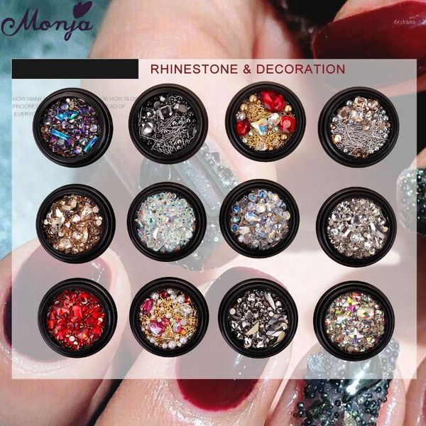 monja 13 styles metal nail art crystal gems decorations mix size beads rhinestones shiny jewelry 3d charms manicure accessories1, Silver;gold
monja 13 styles metal nail art crystal gems decorations mix size beads rhinestones shiny jewelry 3d charms manicure accessories1, Silver;gold
